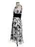 DressBarn 100% Polyester Graphic Gray Cocktail Dress Size 4 - photo 5