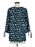 Papermoon 100% Polyester Teal 3/4 Sleeve Blouse Size M - photo 2