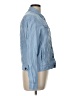 Michael Stars 100% Linen Solid Blue Long Sleeve Button-Down Shirt Size Lg (2) - photo 4