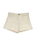 Zara Solid Ivory Khaki Shorts Size 4 - photo 1