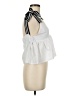 Nasty Gal Inc. 100% Polyester White Sleeveless Blouse Size 6 - photo 4