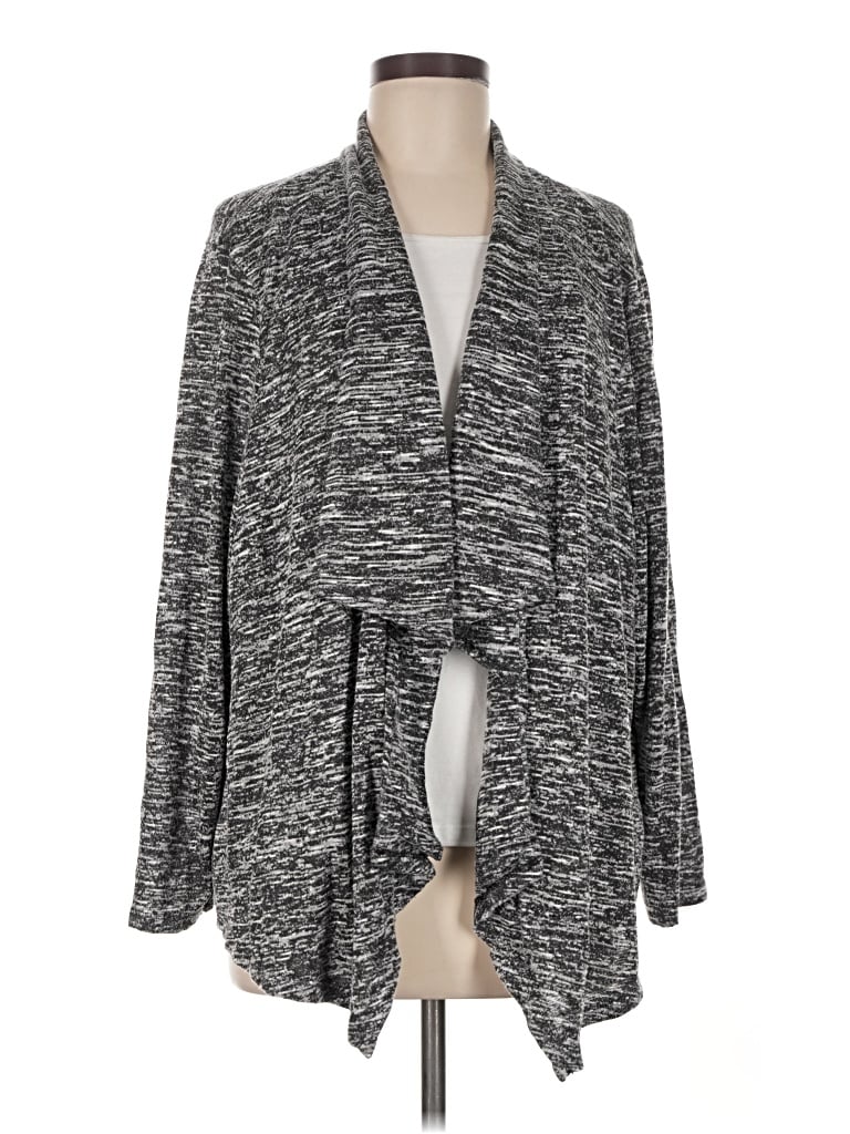 Pre-owned Assorted Brands Cardigan Sweater In Gray