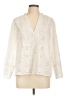 Zara Ivory Long Sleeve Blouse Size L - photo 1