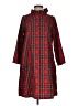 shopthemint.com 100% Polyester Plaid Red Casual Dress Size S - photo 1
