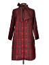 shopthemint.com 100% Polyester Plaid Red Casual Dress Size S - photo 2