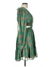 Shein 100% Polyester Paisley Green Cocktail Dress Size L - photo 4