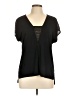 Tart Black Short Sleeve Blouse Size L - photo 1