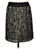 Stella & Dot 100% Polyester Metallic Silver Casual Skirt Size XS - photo 1