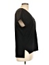 Tart Black Short Sleeve Blouse Size L - photo 4