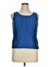 Kasper Blue Sleeveless Top Size 14 - photo 1