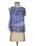 HD in Paris 100% Polyester Blue Sleeveless Blouse Size 0 (petite) - photo 1