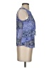 HD in Paris 100% Polyester Blue Sleeveless Blouse Size 0 (petite) - photo 4