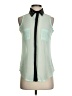 Fun & Flirt 100% Polyester Green Sleeveless Blouse Size S (estimated) - photo 1