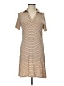 J.Crew Stripes Tan Casual Dress Size L - photo 1