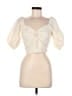 Dress Forum Ivory Short Sleeve Blouse Size S - photo 1