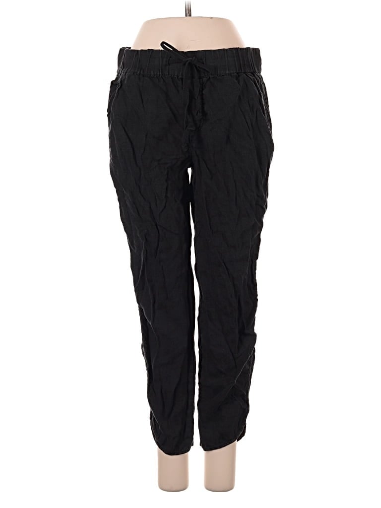 Pre-owned Caslon Linen Pants In Black