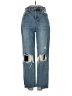 PacSun 100% Cotton Hearts Blue Jeans Size 24 waist - photo 1