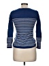 Tory Burch 100% Merino Stripes Blue Wool Cardigan Size M - photo 2