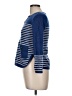 Tory Burch 100% Merino Stripes Blue Wool Cardigan Size M - photo 5