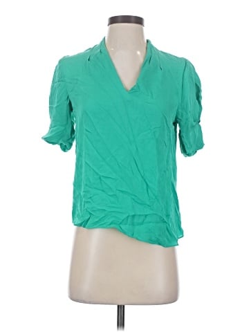 Joie Short Sleeve Silk Top (view 1)