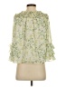CeCe 100% Polyester Green 3/4 Sleeve Blouse Size S - photo 2