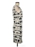 Deletta Graphic Gray Cocktail Dress Size M - photo 4