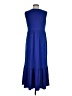 Unbranded Solid Blue Casual Dress Size M - photo 2