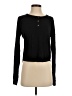 Bobi Black Long Sleeve Henley Size S - photo 1