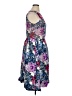 Taylor 100% Polyester Floral Blue Cocktail Dress Size 14 - photo 4