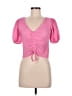Zara Pink Short Sleeve Top Size M - photo 1