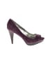 Style&Co 100% Leather Color Block Purple Heels Size 7 1/2 - photo 1