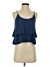 My Story 100% Polyester Blue Sleeveless Blouse Size S - photo 1