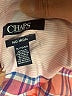 Chaps 100% Cotton Plaid Orange 3/4 Sleeve Button-Down Shirt Size XL - photo 7