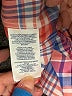 Chaps 100% Cotton Plaid Orange 3/4 Sleeve Button-Down Shirt Size XL - photo 8