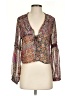 Shein 100% Polyester Brown 3/4 Sleeve Blouse Size S - photo 1