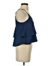 My Story 100% Polyester Blue Sleeveless Blouse Size S - photo 4