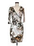 Kay Unger Print Gray Cocktail Dress Size 6 - photo 1