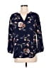 Fun2Fun Blue 3/4 Sleeve Blouse Size M - photo 1
