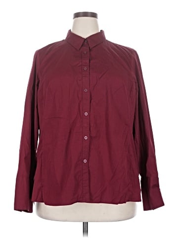 Lane Bryant Long Sleeve Button-Down Shirt (view 1)