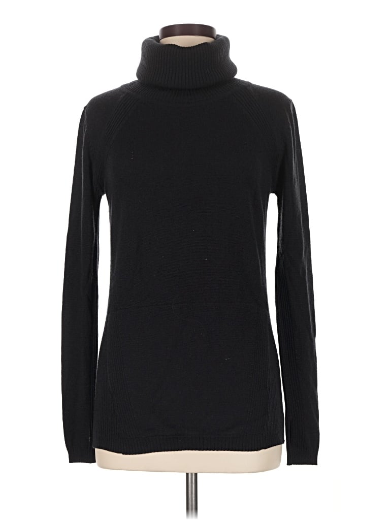 Pre-owned Lululemon Athletica Wool Pullover Sweater In Black