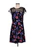 Kensie Floral Black Casual Dress Size M - photo 1