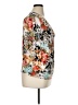 North Style Floral Ivory Short Sleeve Blouse Size XL - photo 4