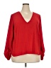 ELOQUII 100% Polyester Red 3/4 Sleeve Blouse Size 18 Plus - photo 1