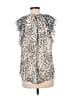 Ann Taylor LOFT Gray Short Sleeve Blouse Size M - photo 2