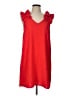 Entro 100% Polyester Red Casual Dress Size L - photo 1