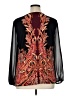 JM Collection Black Long Sleeve Blouse Size XL - photo 2