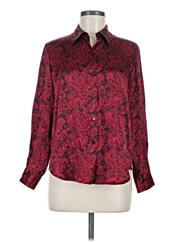 Style&Co Long Sleeve Silk Top (view 1)