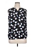 Talbots 100% Polyester Black Sleeveless Blouse Size XL Petite - photo 1