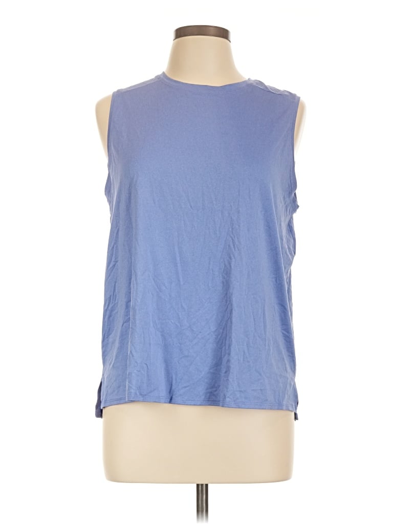 Pre-owned Rei Co Op Sleeveless Top Blue Halter Neckline Tops