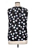 Talbots 100% Polyester Black Sleeveless Blouse Size XL Petite - photo 2